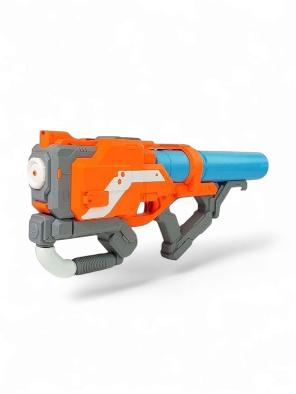 Sledgefire Blaster Water Gun – High-Performance Long-Range Toy for Kids and Adults - Orange